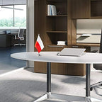 Poland Flag Polish Flags, Small Mini Polish Desk Flag, Used for Table Office Classroom Home Patriotic Events Decorations