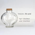 CHENGXINWENHUA Unity Sand Ceremony Set for Wedding Handmade Decorative Jars (3tower)
