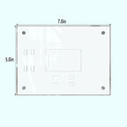 HELPLEX Picture Frames, 1 Pack 5x7 inch Acrylic Picture Frame Clear 5 x 7 Photo Frames Magnetic Picture Frames Ready for Tabletop Display, Effectively Protect Photos from Fading and Yellowing