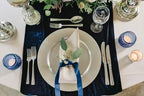 Velvet Table Runner, 10ft Luxurious Wedding Reception Decorations Soft Velvet Fabric Table Linen Overlay for Party (20 x 120 inch, Navy)