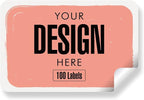 Custom Stickers Personalized Labels - Customized Stickers with Any Design Image Logo Text,Custom Thank You Label Stickers,Custom Stickers for Business Logo,100 Labels (Rectangle,5"x4")