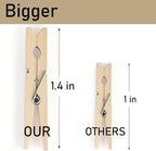 1.4 Inch Mini Clothes Pins for Photo, 130 Pcs Small Clothes Pins, Wooden Clothespins for Baby Shower, Party, Crafts DIY Project