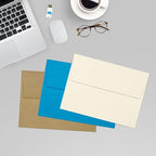 LUXPaper A7 Invitation Envelopes | Peel & Press | 5 1/4" x 7 1/4" | Natural | 80lb. Text | 30% Recycled | 500 Qty
