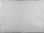 JAM PAPER 9 x 12 Open End Catalog Metallic Envelopes - Silver Stardream - 50/Pack