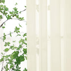 Window Beige Sheer Curtains 130 Inches Long 2 Panels Sheer Curtain Basic Rod Pocket Panel for Bedroom Children Living Room Yard Kitchen (Beige, 52" W x 130" L | 2 pcs)