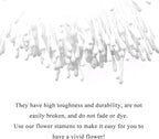 HAHIYO 700Pcs 2mm White Matte Double Heads Flower Stamen Pistil for Flower Making Scrapbook Decoration - Handmade Artificial Flower Pistil Matt-Like Floral Stamens Flowers Pollen Stamen