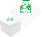 Golf Cocktail Napkins, 100 Pack Par-Fect Together Golf Themed Paper Cocktail Beverage Napkins for Wedding Rehearsal Dinner Bridal Shower Engagement 2-Ply, 5x5 Inches (Golf Cart Roadie Napkins)