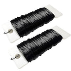 76Yards 26Gauge Black Metal Floral Wire Flexible Paddle Florist Garden Wire for Flower Arrangement,Crafts,Christmas Wreaths Tree,Garland.