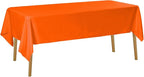 Rectangle Tablecloth 60x102 inch Washable Polyester Fabric Table Cloth for Wedding Party Dining Banquet Decoration（60x102, Orange）