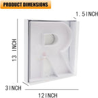 12" Fillable Cardboard Letter Charcuterie Gift Cupcake Box With Cover Sweets Packaging (R)