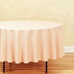 LTC LINENS 2 Pack 90 Inch Round Tablecloth Peach - Wrinkle Resistant Table Cloth for Round Table -Washable Polyester Fabric Table Cover for Wedding, Party