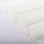 DUOBAO Ivory Chiffon Backdrop Curtain for Parties Sheer Curtains 96 Inch Length 2 Panels Set for Bedroom Wedding Backdrops Drape Cream Beach Drapes for Baby Shower Birthday Graduation(29''x96'')