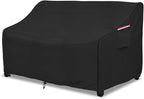 okcool Heavy Duty Patio Sofa Cover, 100% Waterproof 3-Seater Outdoor Sofa Cover Fits up to 76W x 32.5D x 33H Inches, Lawn Patio Furniture Covers,Black