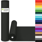 Black Wrapping Paper 15"x390", Wrapping Paper Kraft Paper Roll for Poster Bulletin Board, Art Paper, Poster Easel Drawing Decorative Paper Roll for Birthday, Father’s Day, Birthday, Bouquet Flower