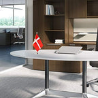 Denmark Flag Danish Flags, Small Mini Danish Desk Flag, Used for Table Office Classroom Home Patriotic Events Decorations