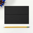 LUXPaper A7 Invitation Envelopes | Peel & Press | 5 1/4" x 7 1/4" | Black Linen | 80lb. Text | 50 Qty