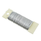 HAHIYO 22Gauge Silver Flexible Floral Wire - 1 Roll, 38 Yards (115 Feet) for Crafts, Christmas Wreaths, Tree & Flower Arrangements, Wedding DIY