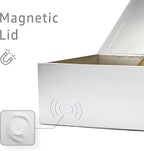LIFELUM Large Gift Boxes with Lids,2 Pack 13.85 x 8.35 x 4.45 inch Silver Gift Boxes with Ribbon, Card, Shredded Paper Filler Gift Boxes for Presents,Graduation,Christmas,Birthdays