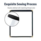 Goodsmart Restaurant Menu Covers – 25 Pack Black 2-View, Top-Loading Menu Holders, Vinyl & Plastic Café Menu Covers, Clear Menu Sleeves, Fits 8.5" x 11", Leather-Style Design, Gold Corners