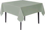 sancua Small Square Tablecloths 36x36 Inch - Sage Green Table Cloth for Square or Round Tables, Washable Polyester Fabric Table Cover for Nightstand End Bedside Tables