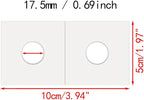 200 PCS Premium Cardboard Coin Flips 2 x 2 inch Coin Collection Supplies for Dime, Mylar Coin Flips Coin Holders for Collectors (Dime Coin Flips)
