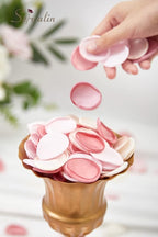 Serwalin 300Pcs Silk Rose Petals Flower Petals for Weddings Blush Pink Petals Fake Petals for Proposal Aisle Flower Girl Basket Bridal Shower Table Decor (3 Color Mixes)