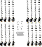16 Pack 20" Hanging Crystals for Chandeliers Clear Teardrop Crystal Chandelier Pendants Parts Beads, Chandelier Crystals