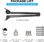 BOMGE heavy duty gaming Mic Boom Arm,Adjustable Studio Microphone Stand Arm for Blue Snowball, Blue Snowball ICE, Blue Yeti,Radio Broadcasting and Gaming