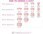 LinenTablecloth Round Polyester Tablecloth, 90-Inch, Gold