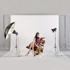 Stainless Steel Backdrop Stand 9.5ftx10ft Photo Stand for Backdrop Video Adjustable Background Support Stands for Portrait & Studio Photography, Photoshoot, Parties, Baby Shower, Birthday, Wedding