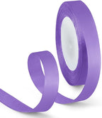 5/8 Inch 25 Yards Satin Ribbon Light Purple, Solid Color Fabric Ribbon for Gift Wrapping, Wedding, Polyester Gift Ribbon for Birthday Party Decoration, Craft, Hair, Floral, Sewing