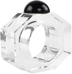 Crystal Napkin Rings Holder Silver Diamond Napkin Rings Pack of 6 Pieces,Hotel Restaurant Wedding Party Holiday Banquet Dining Table Decor