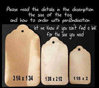 Take a Shot We Tied The Knot Personalized CardStock Favor Tag Sets of 25 Tags (My Medium tag) 1 3/8" x 2 1/2"