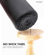 Set of 20 | 2-Inch Wide x 4-Inch Tall Black Pillar Candles - Elegant Décor for Home, Events, and Celebrations - Deep Black Finish