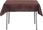 Efavormart 54x54 Chocolate Wholesale Linens Seamless Polyester Square Linen Tablecloth for Wedding Banquet Party Restaurant