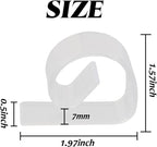72PCS Transparent Clear Tablecloth Clips, Plastic Table Cloth Clips，Windproof Table Cover Holder Clamps，Table Cloth Holder for Christmas Home Wedding Party Indoor Outdoor Camping Picnic (72)