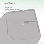 50 Pack 5x7 Envelopes Letter Size, Grey A7 Envelopes Self Seal for Wedding Invitation, Envelope 5.4x7.6 for Greeting Cards, Photos, Baby Shower, Graduation, Thank You Cards, Announcements