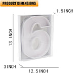 12" Fillable Cardboard Number Charcuterie Gift Cupcake Box With Cover Sweets Packaging (6 or 9)
