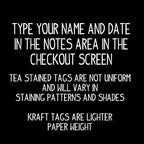 Take a Shot We Tied The Knot Personalized CardStock Favor Tag Sets of 25 Tags (My Medium tag) 1 3/8" x 2 1/2"