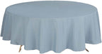 Efavormart Round Tablecloth, 108 Inch Stain & Wrinkle Resistant Washable Table Cloth, Decorative Polyester Fabric Table Cover for Banquet, Wedding, Dining- Dusty Blue