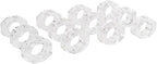 Crystal Napkin Rings, Elegant Table Decor Holders for Wedding, Christmas, Thanksgiving, Holiday Dining, 12 Pack