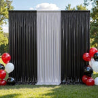 20x10 ft Wrinkle Free Black Sequin Backdrop Curtain for Parties,Thick Not Fall Glitter Wedding Drapes Backdrop,4 Panels 5x10ft Shimmer Photo Wall Back Drop Cloth for Birthday Photography Background