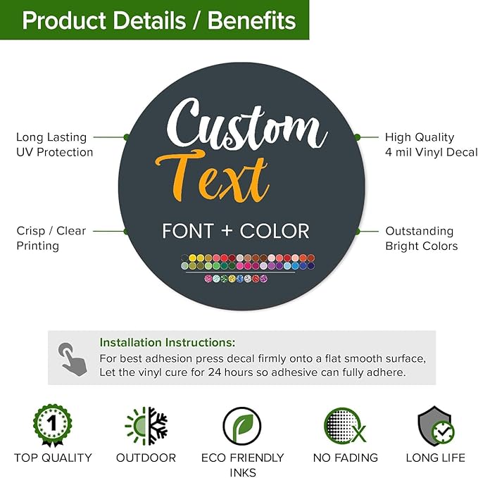Custom Stickers for Weddings, Birthdays & Businesses - Personalized Labels with Your Logo - Waterproof, Fade and Heat Resistant - Pack of 100-1000 (Custom Text, Very Small 1 Inch)