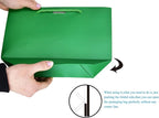 HUAPRINT Gift Bags with Handles,7.48×3.54×7.9 inches,Party Favor Bags with Bow Ribbon,12Pcs Green Paper Bags for Birthday Wedding Bridesmaid Present Celebration Holiday