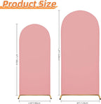 Wedding Arch Covers Arch Backdrop Cover Arch Stand Covers 7.2FT 6FT Set of 3 Arch Cover Spandex Fabric Stretchy Backdrop for Wedding Birthday Party Decoration Baby Shower (Light Pink)