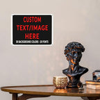 Custom Sign Personalized Custom Metal Sign, Customize For Office, Business, Workplace, Office, Home, Delivery Signs 12x16