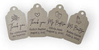 Mi Bautizo Baptism Christening Personalized Thank You Tags 20 pcs - More Colors Available (blue shimmer)