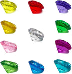Fake Diamond Valentine's Day Decoration, 280 pcs Multicolor 20 mm Acrylic Diamond for Table Scatters Vase Fillers, Valentines Day Decor