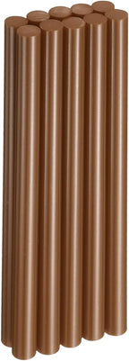 HARFINGTON 10pcs Hot Glue Sticks 0.43" Dia x 7.87" Long EVA Mini Hot Melt Adhesive Glue Stick for Hot Melt Gun Wood Plastic Glass Flowers Fabrics Foam, Brown