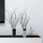 10PCS Lifelike Curly Willow Branches Decorative Dried Artificial Twigs, 30.7 Inches Fake Bendable Sticks Vintage Vines/Stems DIY Greenery Plants Craft Vases Home Garden Hotel Farmhouse Decor